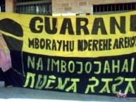 Trapo - Bandeira - Faixa - Telón - "Guarani" Trapo de la Barra: La Raza Aurinegra • Club: Guaraní de Asunción • País: Paraguay