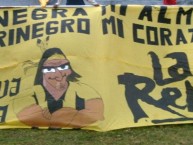 Trapo - Bandeira - Faixa - Telón - "Rengo mi alma, aurinegro mi corazon" Trapo de la Barra: La Raza Aurinegra • Club: Guaraní de Asunción • País: Paraguay