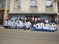 Trapo - Bandeira - Faixa - Telón - Trapo de la Barra: La Resistencia Albiazul • Club: Querétaro • País: México