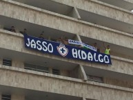 Trapo - Bandeira - Faixa - Telón - Trapo de la Barra: La Sangre Azul • Club: Cruz Azul