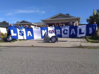 Trapo - Bandeira - Faixa - Telón - Trapo de la Barra: La Sangre Azul • Club: Cruz Azul