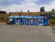 Trapo - Bandeira - Faixa - Telón - Trapo de la Barra: La Sangre Azul • Club: Cruz Azul