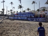 Trapo - Bandeira - Faixa - Telón - Trapo de la Barra: La Sangre Azul • Club: Cruz Azul