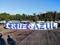 Trapo - Bandeira - Faixa - Telón - Trapo de la Barra: La Sangre Azul • Club: Cruz Azul • País: México