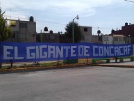 Trapo - Bandeira - Faixa - Telón - Trapo de la Barra: La Sangre Azul • Club: Cruz Azul