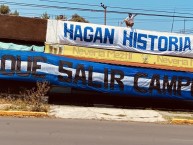 Trapo - Bandeira - Faixa - Telón - Trapo de la Barra: La Sangre Azul • Club: Cruz Azul • País: México