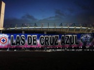 Trapo - Bandeira - Faixa - Telón - "Barra femenil de Cruz Azul - Las De Cruz Azul" Trapo de la Barra: La Sangre Azul • Club: Cruz Azul