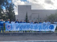 Trapo - Bandeira - Faixa - Telón - Trapo de la Barra: La Sangre Azul • Club: Cruz Azul