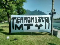 Trapo - Bandeira - Faixa - Telón - Trapo de la Barra: La Terrorizer • Club: Tampico Madero