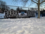 Trapo - Bandeira - Faixa - Telón - "BARRA BRAVA BROOKLYN" Trapo de la Barra: La Ultra Blanca y Barra Brava 96 &bull; Club: Alianza &bull; País: El Salvador