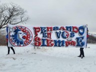 Trapo - Bandeira - Faixa - Telón - Trapo de la Barra: La Ultra Fiel • Club: Club Deportivo Olimpia