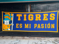 Trapo - Bandeira - Faixa - Telón - Trapo de la Barra: Libres y Lokos &bull; Club: Tigres &bull; País: México