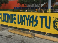 Trapo - Bandeira - Faixa - Telón - "A donde vayas tU" Trapo de la Barra: Libres y Lokos &bull; Club: Tigres &bull; País: México