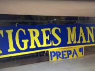 Trapo - Bandeira - Faixa - Telón - Trapo de la Barra: Libres y Lokos &bull; Club: Tigres &bull; País: México