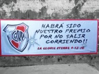 Trapo - Bandeira - Faixa - Telón - Trapo de la Barra: Los Borrachos del Tablón • Club: River Plate • País: Argentina