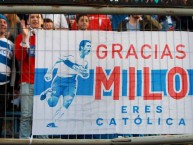 Trapo - Bandeira - Faixa - Telón - Trapo de la Barra: Los Cruzados • Club: Universidad Católica • País: Chile