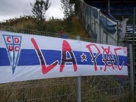 Trapo - Bandeira - Faixa - Telón - "LA PAC" Trapo de la Barra: Los Cruzados • Club: Universidad Católica