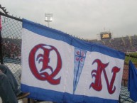 Trapo - Bandeira - Faixa - Telón - "QN" Trapo de la Barra: Los Cruzados • Club: Universidad Católica • País: Chile