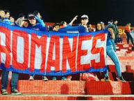 Trapo - Bandeira - Faixa - Telón - "Romanes" Trapo de la Barra: Los Cruzados • Club: Universidad Católica