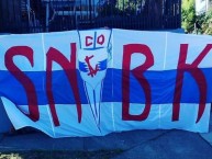 Trapo - Bandeira - Faixa - Telón - Trapo de la Barra: Los Cruzados • Club: Universidad Católica