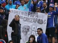 Trapo - Bandeira - Faixa - Telón - "Anti universidad católica" Trapo de la Barra: Los de Abajo • Club: Universidad de Chile - La U