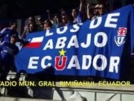 Trapo - Bandeira - Faixa - Telón - Trapo de la Barra: Los de Abajo • Club: Universidad de Chile - La U