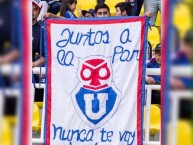 Trapo - Bandeira - Faixa - Telón - Trapo de la Barra: Los de Abajo • Club: Universidad de Chile - La U