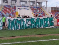 Trapo - Bandeira - Faixa - Telón - "Inmigrante" Trapo de la Barra: Los de Siempre • Club: Oriente Petrolero