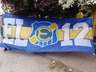 Trapo - Bandeira - Faixa - Telón - Trapo de la Barra: Los del Cerro • Club: Everton de Viña del Mar