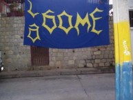 Trapo - Bandeira - Faixa - Telón - "La Gome" Trapo de la Barra: Los del Cerro &bull; Club: Everton de Viña del Mar &bull; País: Chile