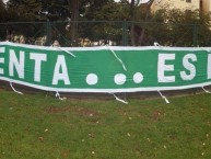 Trapo - Bandeira - Faixa - Telón - "El que alienta... es el que existe" Trapo de la Barra: Los del Sur • Club: Atlético Nacional