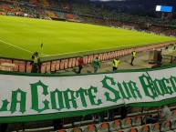 Trapo - Bandeira - Faixa - Telón - Trapo de la Barra: Los del Sur • Club: Atlético Nacional