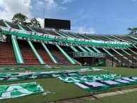 Trapo - Bandeira - Faixa - Telón - Trapo de la Barra: Los del Sur • Club: Atlético Nacional