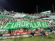 Trapo - Bandeira - Faixa - Telón - "cuadrilla k-li" Trapo de la Barra: Los del Sur &bull; Club: Atlético Nacional