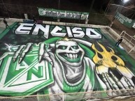 Trapo - Bandeira - Faixa - Telón - Trapo de la Barra: Los del Sur &bull; Club: Atlético Nacional