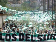 Trapo - Bandeira - Faixa - Telón - "Los del Sur" Trapo de la Barra: Los del Sur • Club: Atlético Nacional