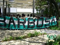 Trapo - Bandeira - Faixa - Telón - "Barbosa" Trapo de la Barra: Los del Sur • Club: Atlético Nacional