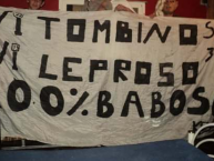 Trapo - Bandeira - Faixa - Telón - Trapo de la Barra: Los Famosos 33 • Club: Gimnasia y Esgrima de Mendoza