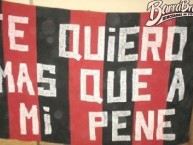 Trapo - Bandeira - Faixa - Telón - "Te quiero mas que a mi pene" Trapo de la Barra: Los Fogoneros • Club: Douglas Haig