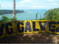 Trapo - Bandeira - Faixa - Telón - Trapo de la Barra: Los Guerreros • Club: Rosario Central