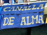 Trapo - Bandeira - Faixa - Telón - "Canalla de alma" Trapo de la Barra: Los Guerreros &bull; Club: Rosario Central &bull; País: Argentina