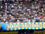 Trapo - Bandeira - Faixa - Telón - "SANGRE Y DNI CANALLA!" Trapo de la Barra: Los Guerreros &bull; Club: Rosario Central &bull; País: Argentina