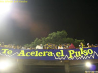 Trapo - Bandeira - Faixa - Telón - "Central te acelera el pulso!" Trapo de la Barra: Los Guerreros &bull; Club: Rosario Central &bull; País: Argentina