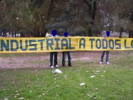 Trapo - Bandeira - Faixa - Telón - "Fisherton industrial para todos lados" Trapo de la Barra: Los Guerreros &bull; Club: Rosario Central &bull; País: Argentina
