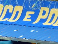 Trapo - Bandeira - Faixa - Telón - "loco e poco" Trapo de la Barra: Los Guerreros &bull; Club: Rosario Central &bull; País: Argentina