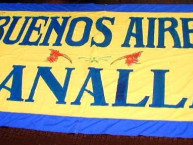 Trapo - Bandeira - Faixa - Telón - "viejo trapo de buenos aires" Trapo de la Barra: Los Guerreros &bull; Club: Rosario Central &bull; País: Argentina