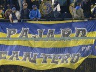 Trapo - Bandeira - Faixa - Telón - "Pájaro Cantero pte" Trapo de la Barra: Los Guerreros • Club: Rosario Central