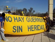 Trapo - Bandeira - Faixa - Telón - "No hay guerrero sin heridas" Trapo de la Barra: Los Guerreros • Club: Rosario Central