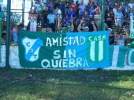 Trapo - Bandeira - Faixa - Telón - "Amistad entre Temperley y San Miguel Argentina" Trapo de la Barra: Los Inmortales &bull; Club: Temperley