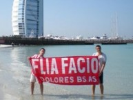 Trapo - Bandeira - Faixa - Telón - Trapo de la Barra: Los Leales • Club: Estudiantes de La Plata